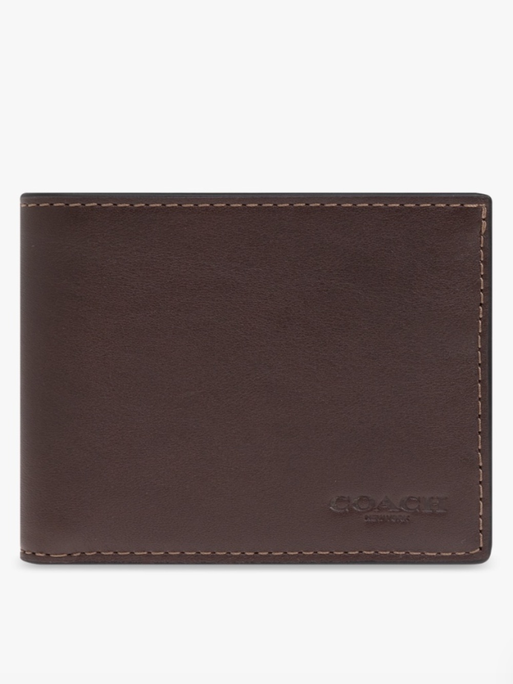 Coach Mens Brown Leather Wallet